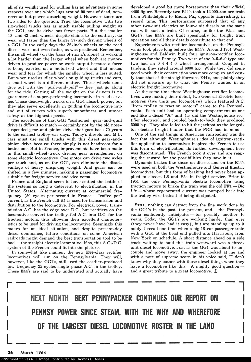 Story Of The GG-1, Page 36, 1964